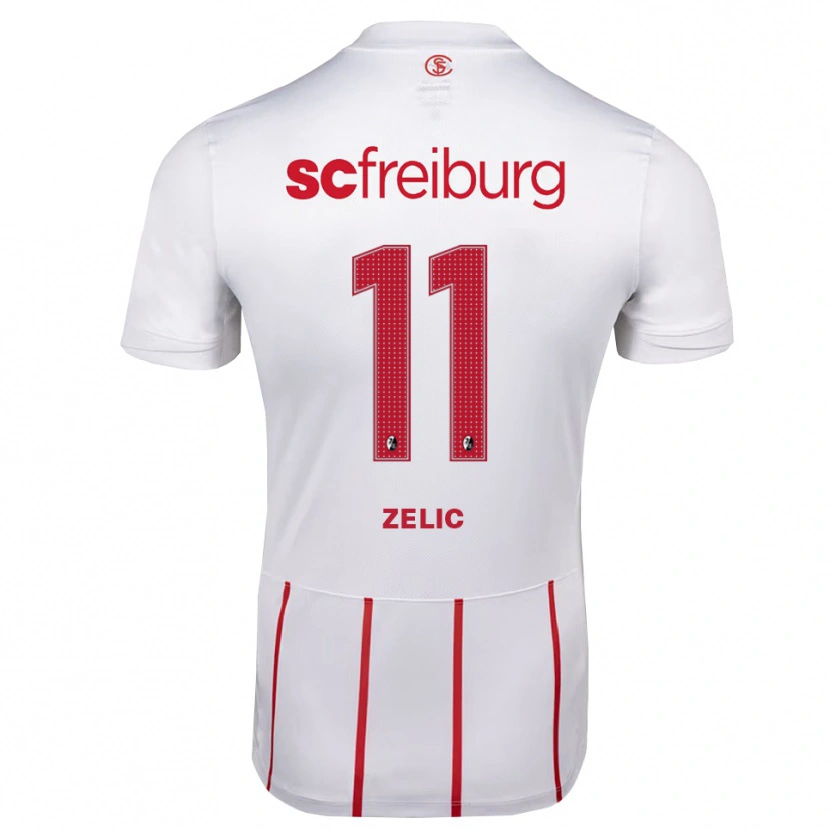 Danxen Hombre Camiseta Mateo Zelic #11 Blanco Rojo Amarillo 2ª Equipación 2026/27 La Camisa México
