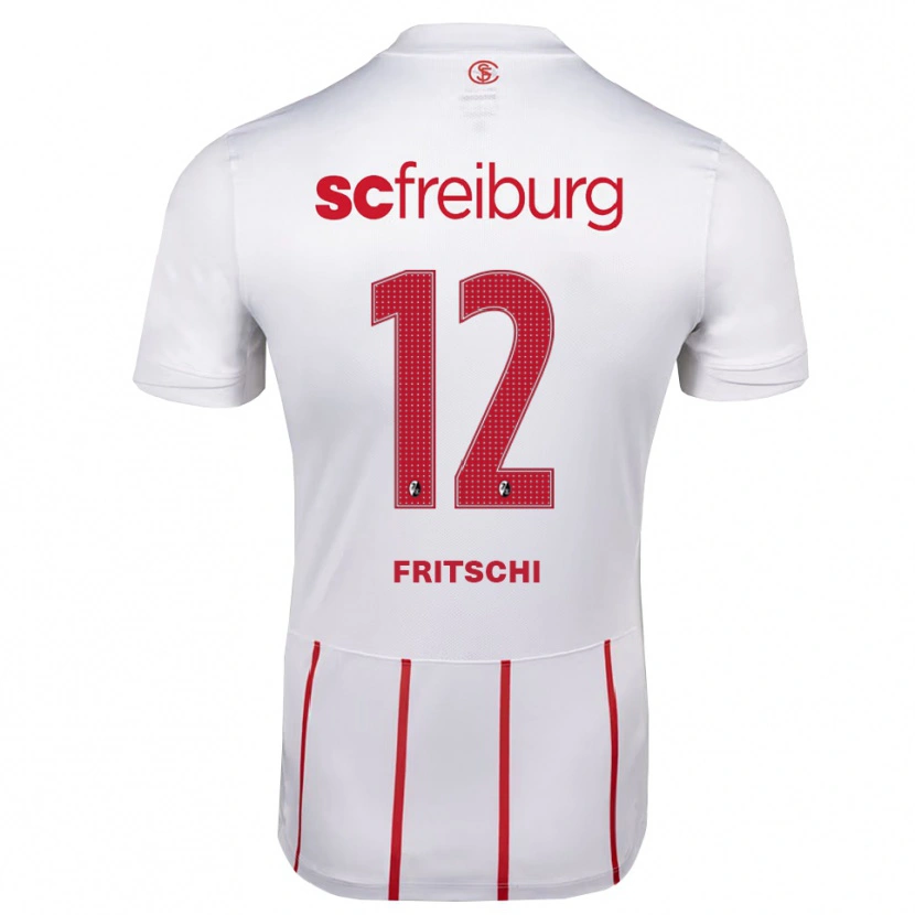 Danxen Hombre Camiseta Emilio Fritschi #12 Blanco Rojo Amarillo 2ª Equipación 2026/27 La Camisa México