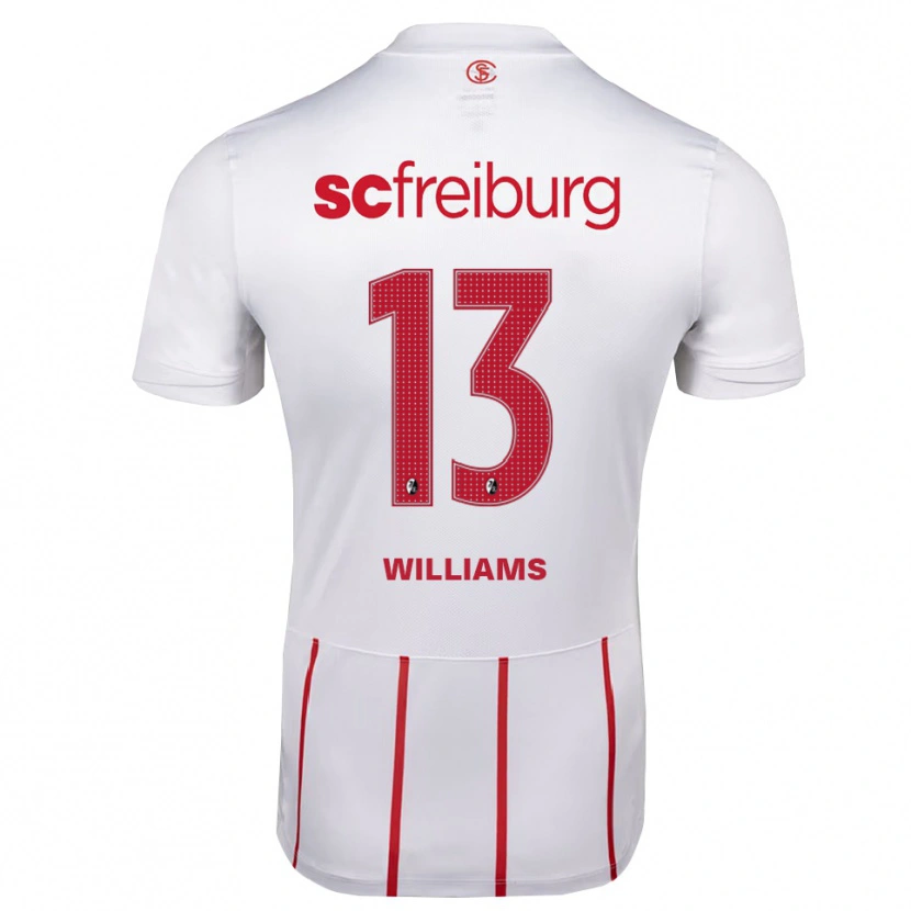 Danxen Hombre Camiseta Daniel Williams #13 Blanco Rojo Amarillo 2ª Equipación 2026/27 La Camisa México