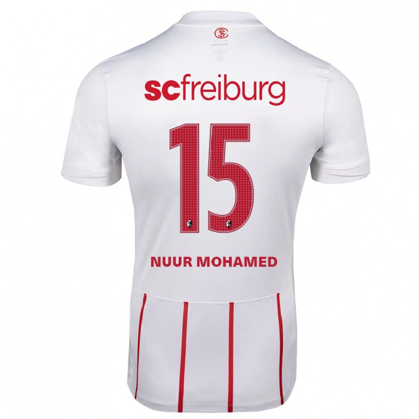 Danxen Hombre Camiseta Billal Mohamed #15 Blanco Rojo Amarillo 2ª Equipación 2026/27 La Camisa México