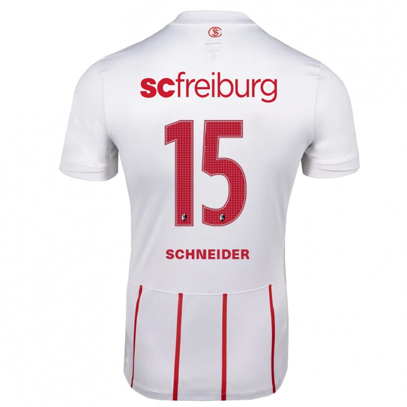 Danxen Hombre Camiseta Maj Schneider #15 Blanco Rojo Amarillo 2ª Equipación 2026/27 La Camisa México