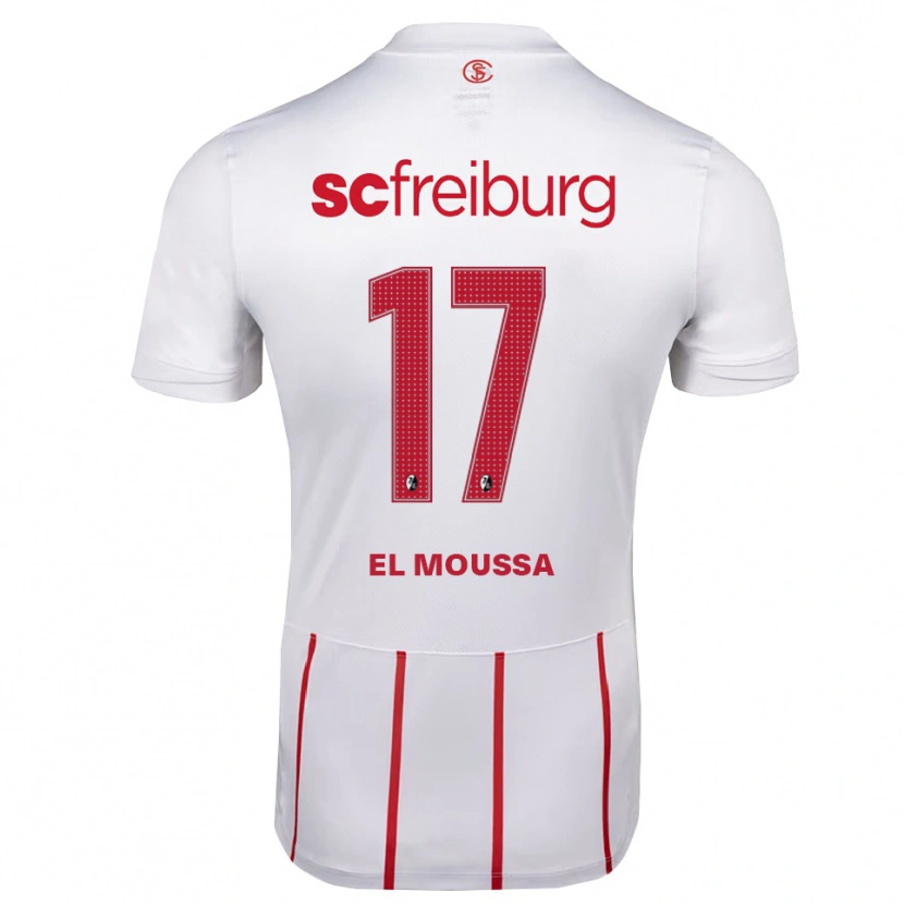 Danxen Hombre Camiseta Barack El Moussa #17 Blanco Rojo Amarillo 2ª Equipación 2026/27 La Camisa México