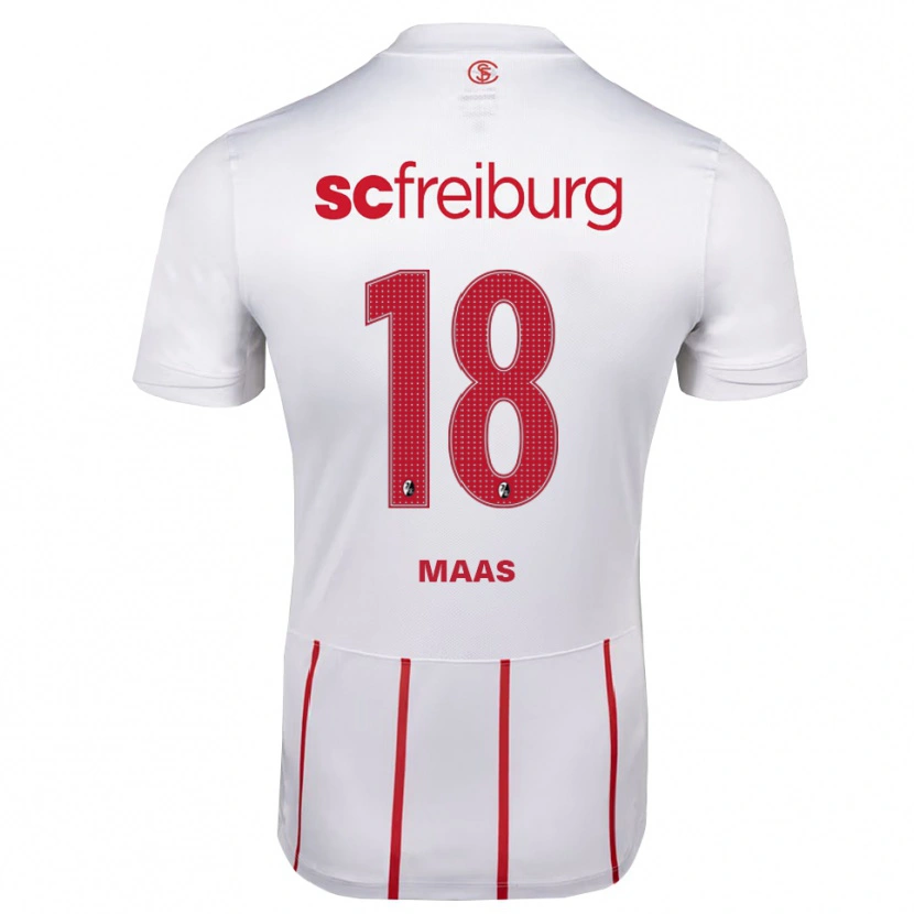 Danxen Hombre Camiseta Mia-Lena Maas #18 Blanco Rojo Amarillo 2ª Equipación 2026/27 La Camisa México