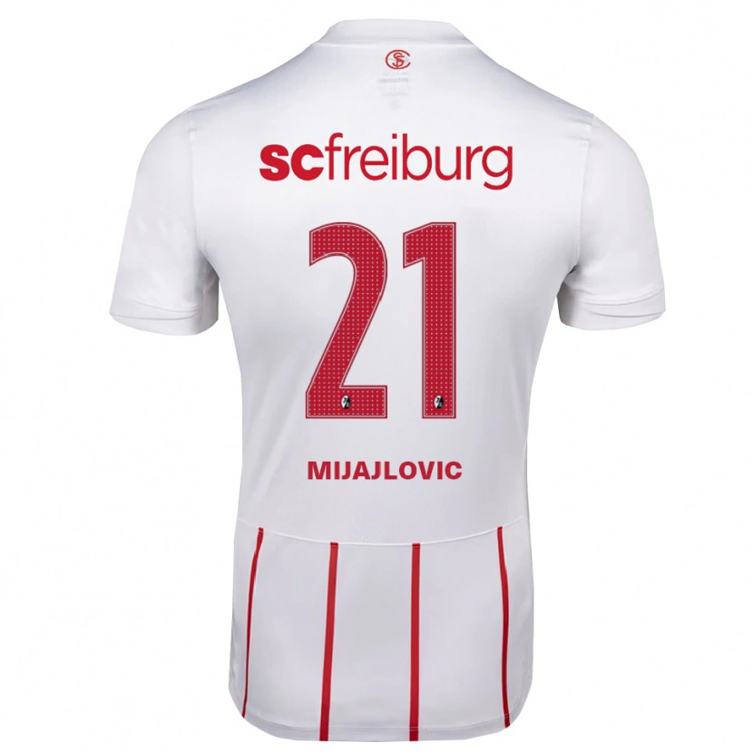 Danxen Hombre Camiseta Mladen Mijajlovic #21 Blanco Rojo Amarillo 2ª Equipación 2026/27 La Camisa México