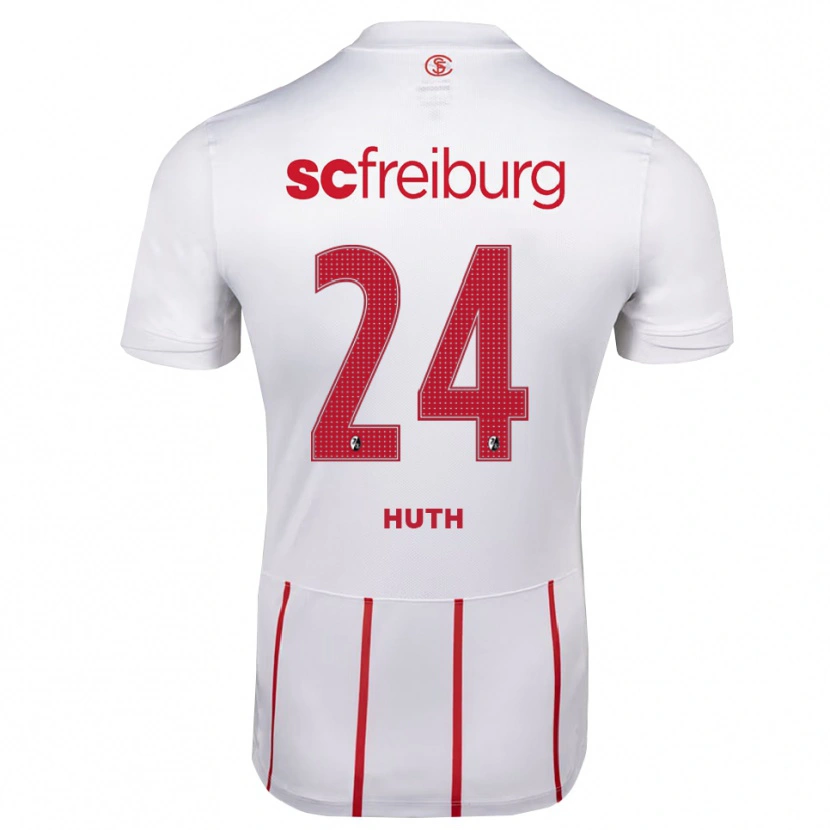 Danxen Hombre Camiseta Jannik Huth #24 Blanco Rojo Amarillo 2ª Equipación 2026/27 La Camisa México