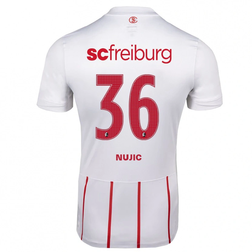 Danxen Hombre Camiseta Luka Nujic #36 Blanco Rojo Amarillo 2ª Equipación 2026/27 La Camisa México