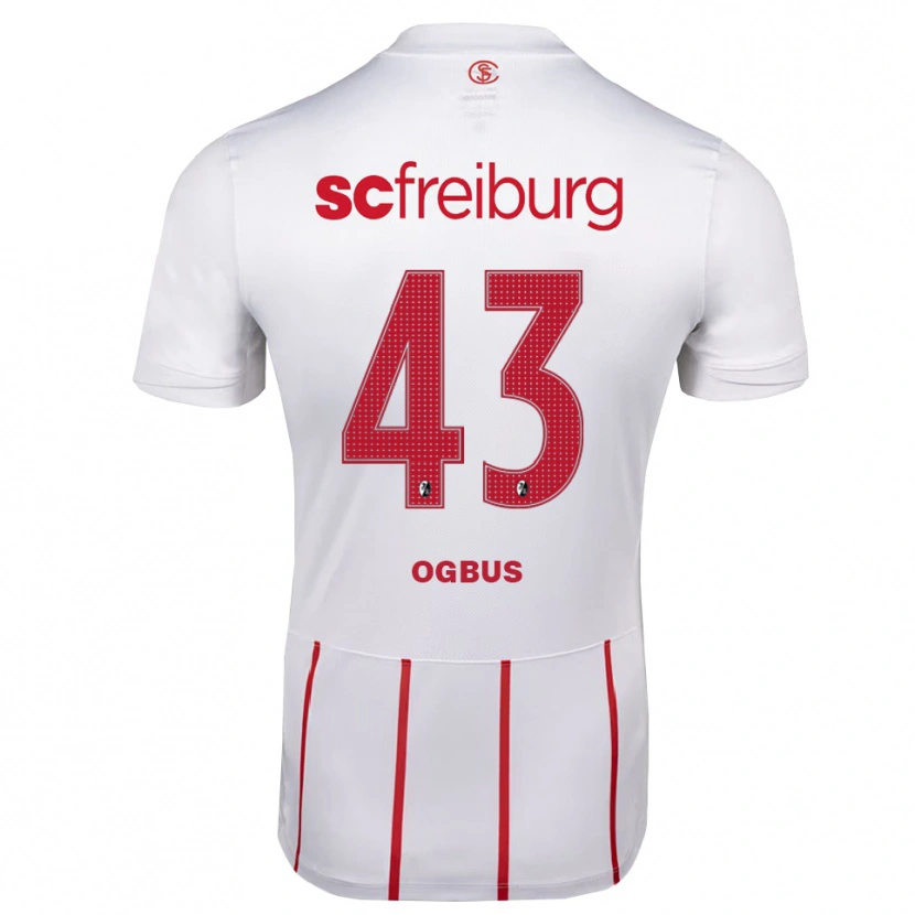 Danxen Hombre Camiseta Bruno Ogbus #43 Blanco Rojo Amarillo 2ª Equipación 2026/27 La Camisa México