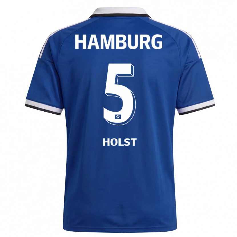 Danxen Hombre Camiseta Evelyn Holst #5 Blanco Azul 2ª Equipación 2026/27 La Camisa México