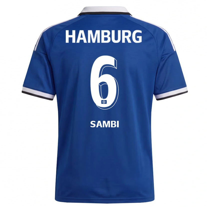 Danxen Hombre Camiseta Albert Sambi Lokonga #6 Blanco Azul 2ª Equipación 2026/27 La Camisa México