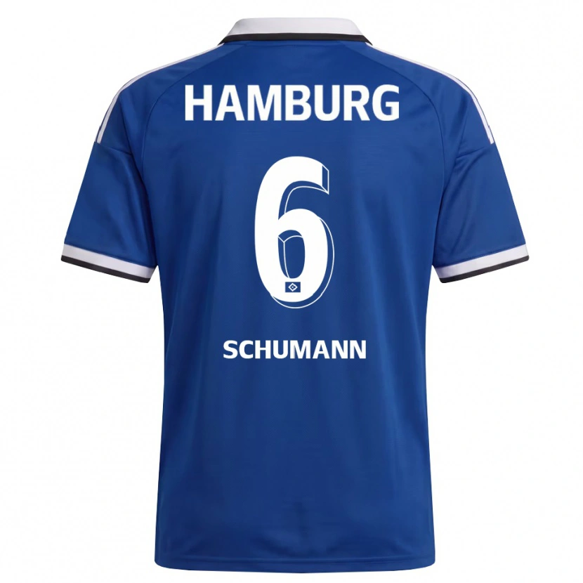 Danxen Hombre Camiseta Henri Schümann #6 Blanco Azul 2ª Equipación 2026/27 La Camisa México