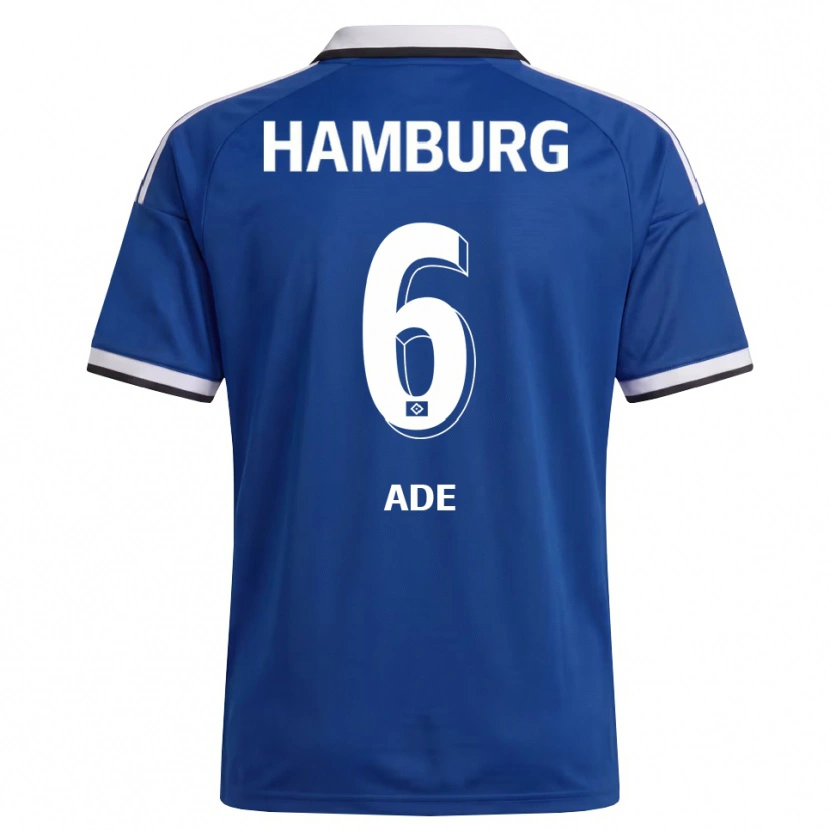 Danxen Hombre Camiseta Jeremy Ade #6 Blanco Azul 2ª Equipación 2026/27 La Camisa México