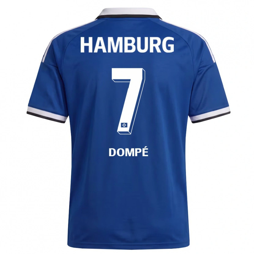 Danxen Hombre Camiseta Jean-Luc Dompé #7 Blanco Azul 2ª Equipación 2026/27 La Camisa México