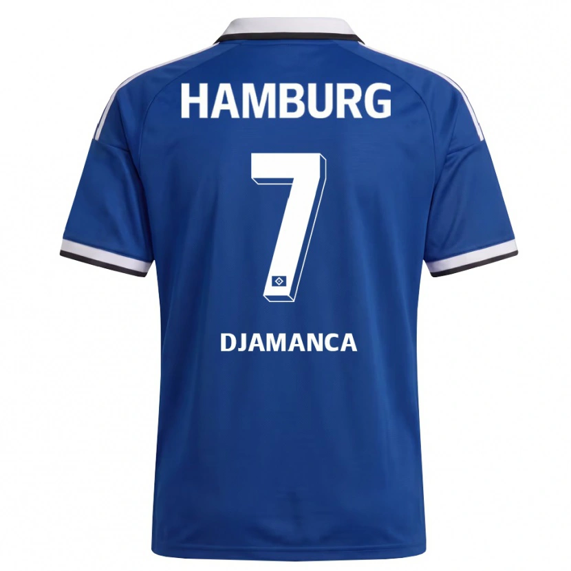 Danxen Hombre Camiseta Ismaila Djamanca #7 Blanco Azul 2ª Equipación 2026/27 La Camisa México