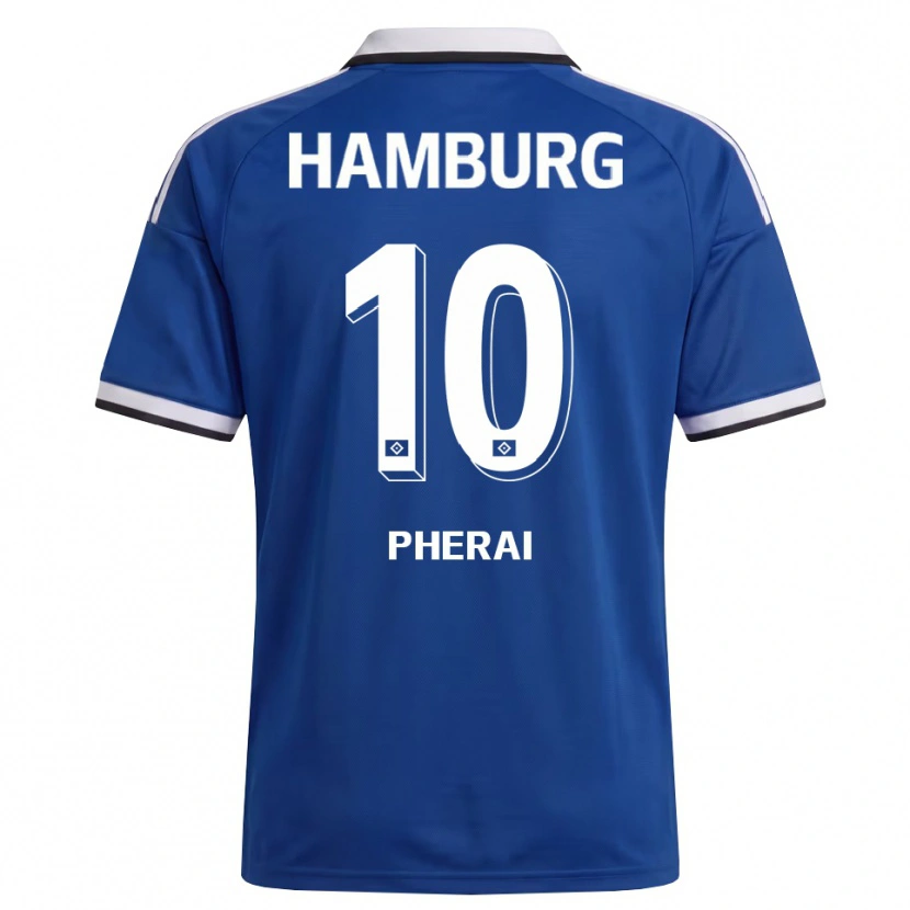 Danxen Hombre Camiseta Immanuel Pherai #10 Blanco Azul 2ª Equipación 2026/27 La Camisa México