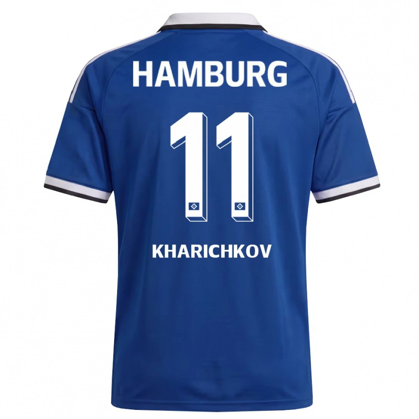 Danxen Hombre Camiseta Valentyn Kharichkov #11 Blanco Azul 2ª Equipación 2026/27 La Camisa México