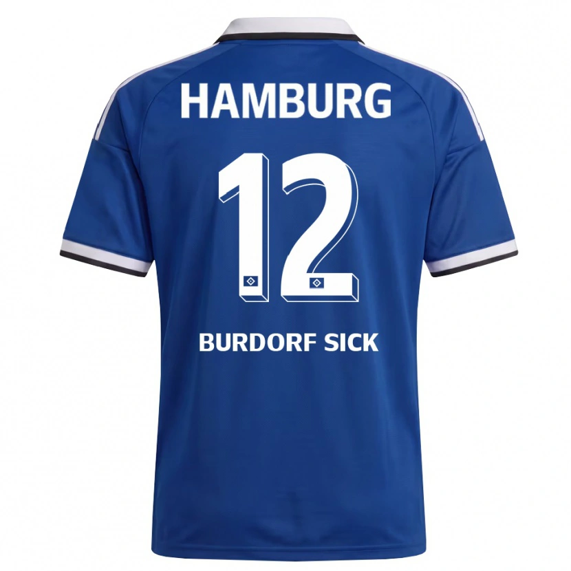 Danxen Hombre Camiseta Emma Burdorf-Sick #12 Blanco Azul 2ª Equipación 2026/27 La Camisa México