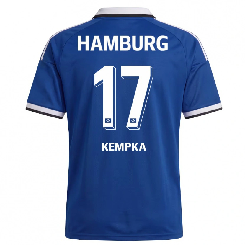 Danxen Hombre Camiseta Sylvana Kempka #17 Blanco Azul 2ª Equipación 2026/27 La Camisa México