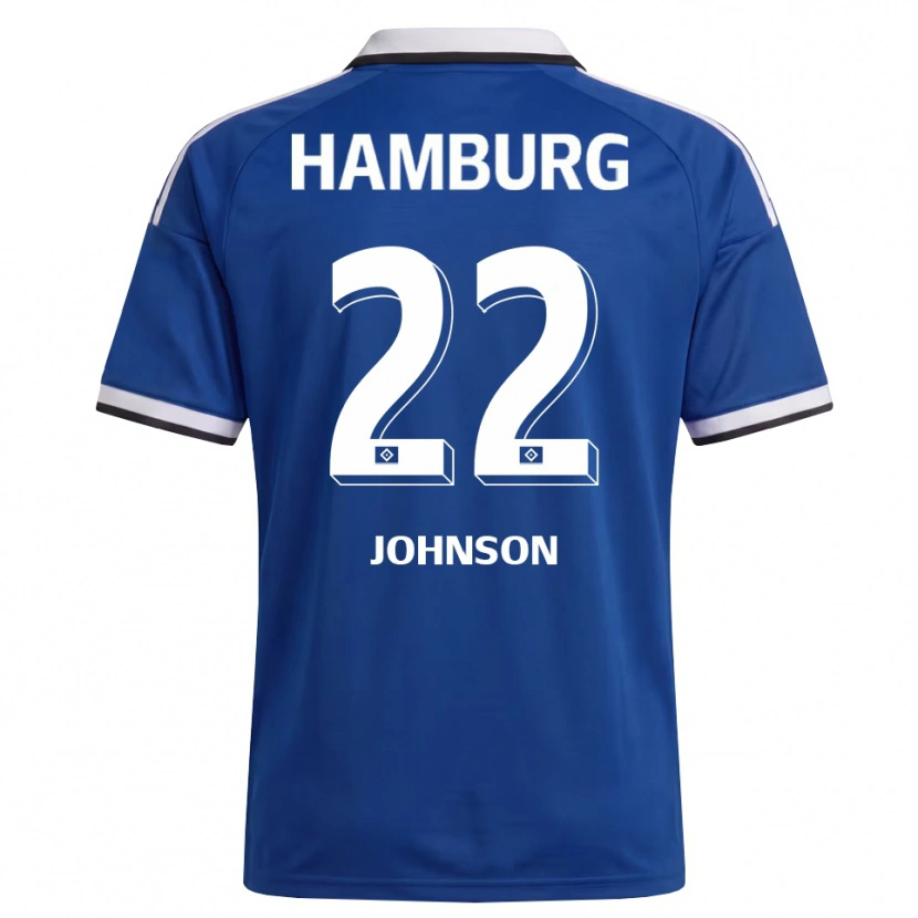 Danxen Hombre Camiseta Emmanuel Johnson #22 Blanco Azul 2ª Equipación 2026/27 La Camisa México