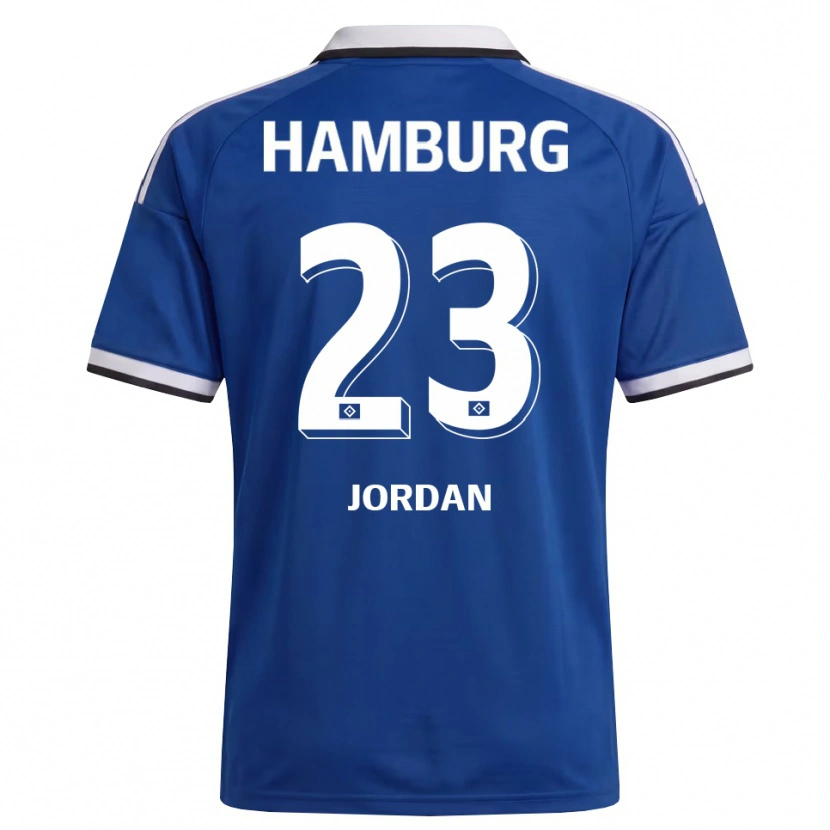 Danxen Hombre Camiseta Dominik Jordan #23 Blanco Azul 2ª Equipación 2026/27 La Camisa México