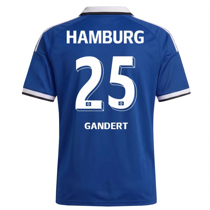 Danxen Hombre Camiseta Jeremy Gandert #25 Blanco Azul 2ª Equipación 2026/27 La Camisa México