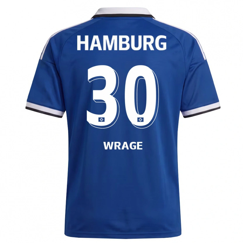 Danxen Hombre Camiseta Joris Wrage #30 Blanco Azul 2ª Equipación 2026/27 La Camisa México