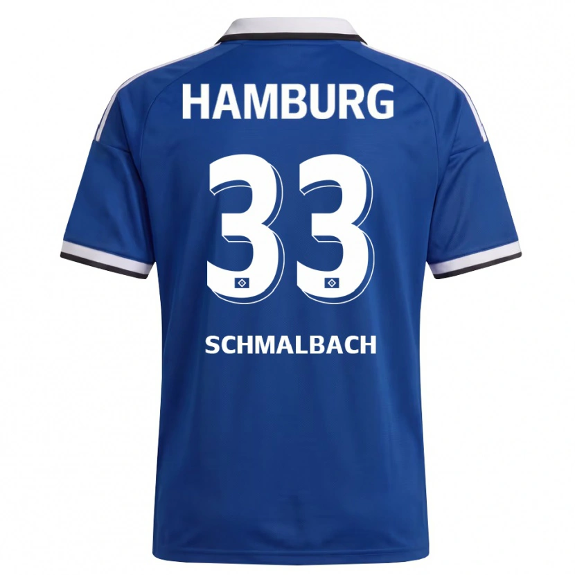 Danxen Hombre Camiseta Sebastian Schmalbach #33 Blanco Azul 2ª Equipación 2026/27 La Camisa México