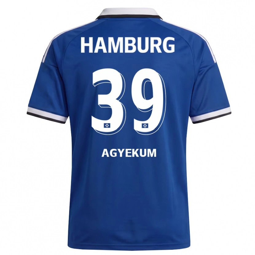 Danxen Hombre Camiseta Joel Agyekum #39 Blanco Azul 2ª Equipación 2026/27 La Camisa México