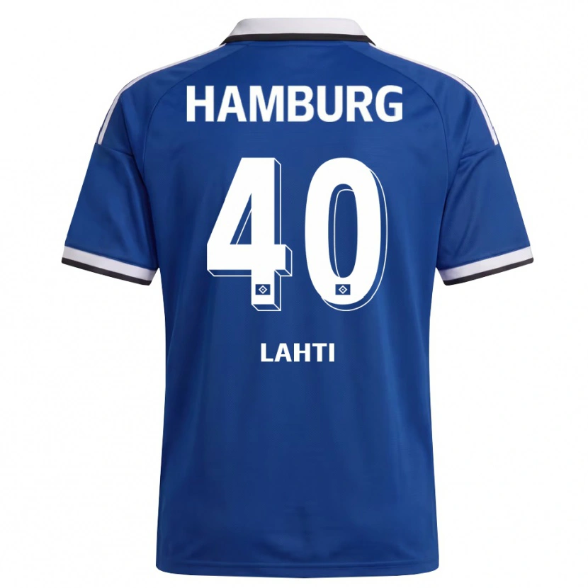 Danxen Hombre Camiseta Elias Lahti #40 Blanco Azul 2ª Equipación 2026/27 La Camisa México