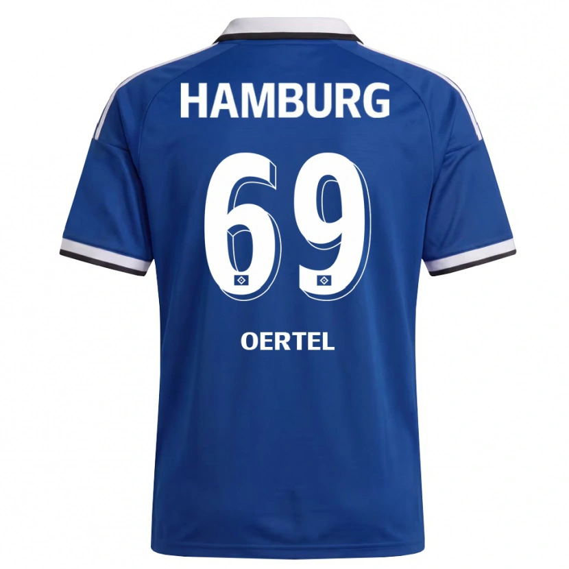 Danxen Hombre Camiseta Jan Oertel #69 Blanco Azul 2ª Equipación 2026/27 La Camisa México