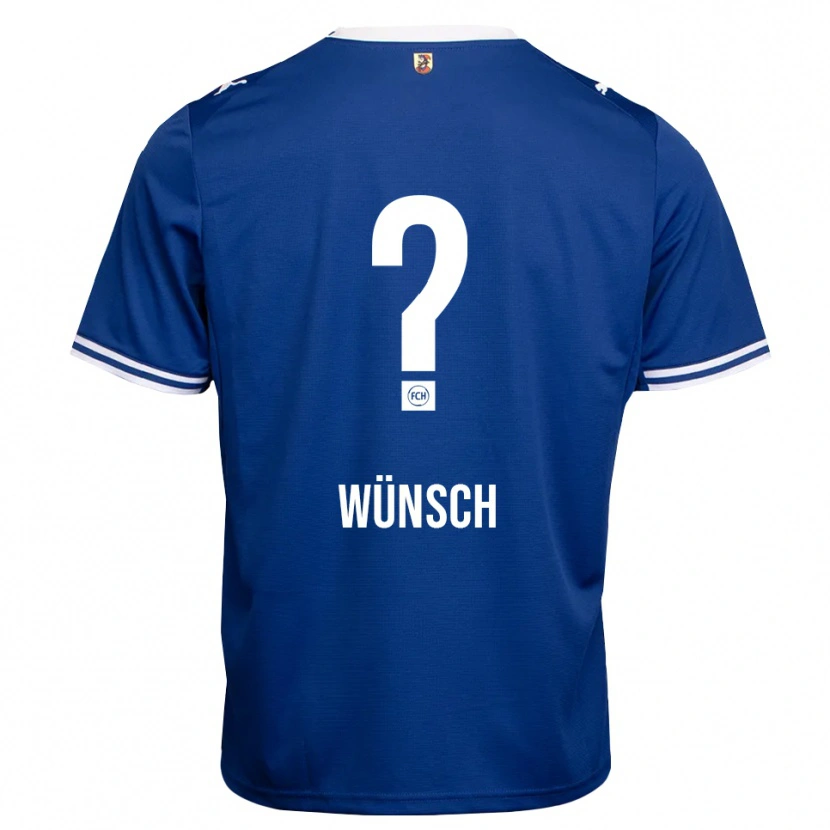 Danxen Hombre Camiseta Luca Wünsch #0 Azul Real Blanco 2ª Equipación 2026/27 La Camisa México