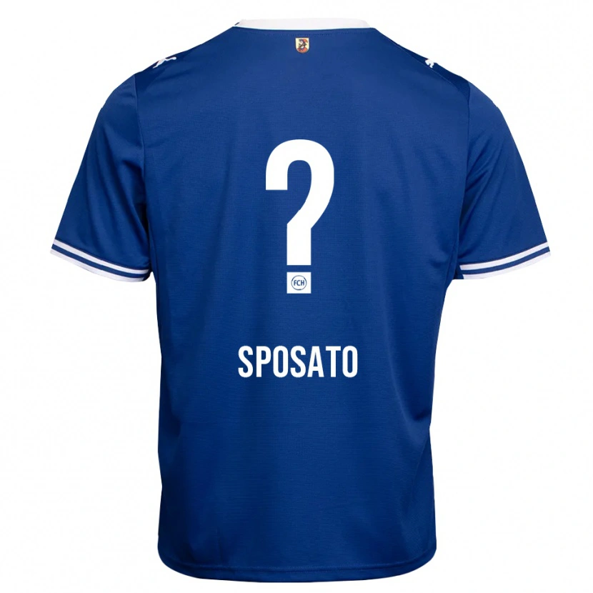 Danxen Hombre Camiseta Lennard Sposato #0 Azul Real Blanco 2ª Equipación 2026/27 La Camisa México
