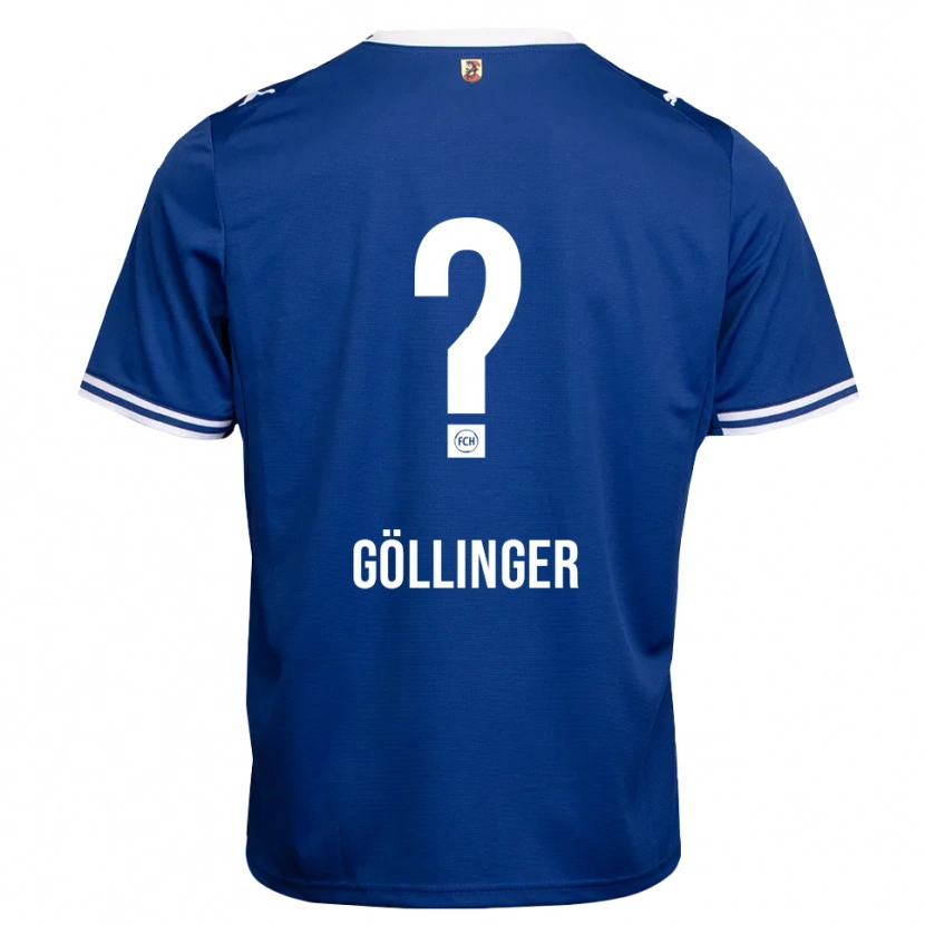Danxen Hombre Camiseta Tobias Göllinger #0 Azul Real Blanco 2ª Equipación 2026/27 La Camisa México