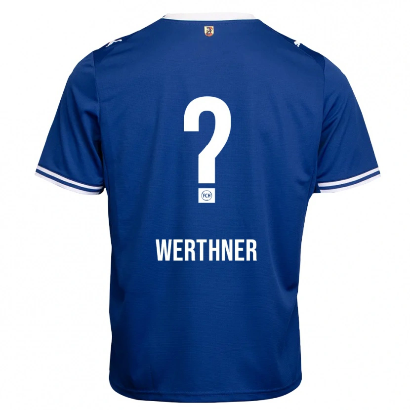 Danxen Hombre Camiseta Loretta Werthner #0 Azul Real Blanco 2ª Equipación 2026/27 La Camisa México