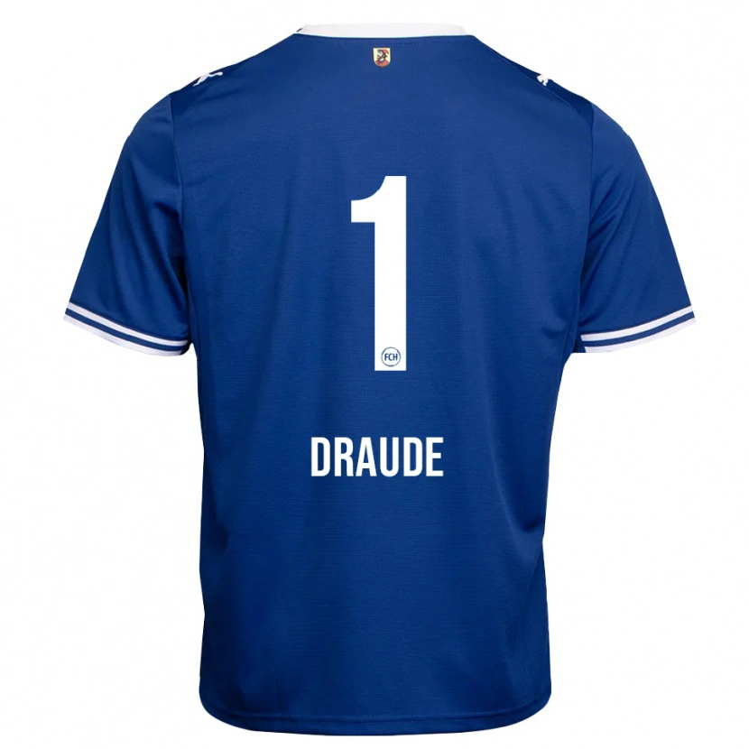Danxen Hombre Camiseta Michel Draude #1 Azul Real Blanco 2ª Equipación 2026/27 La Camisa México