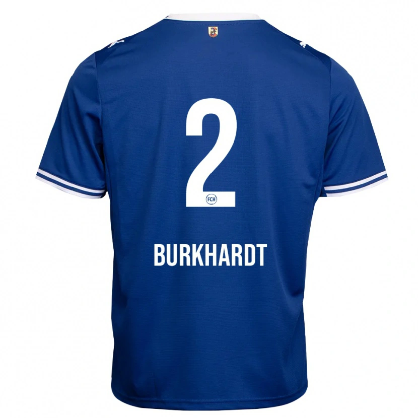 Danxen Hombre Camiseta Hannes Burkhardt #2 Azul Real Blanco 2ª Equipación 2026/27 La Camisa México