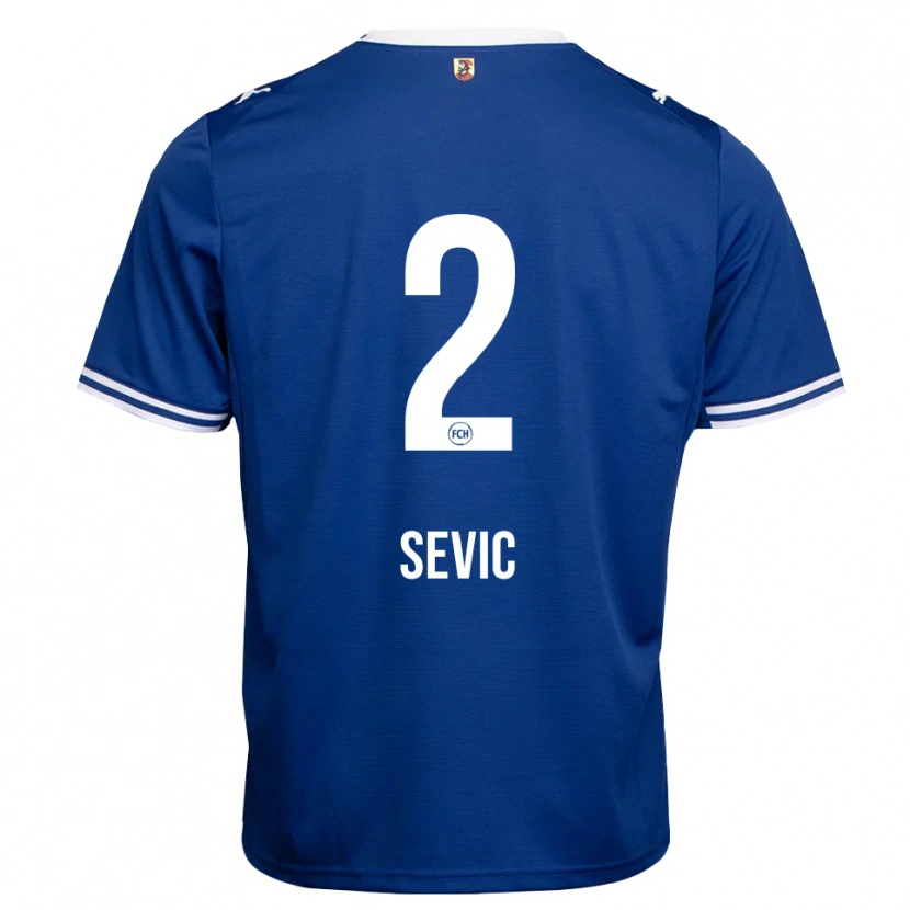 Danxen Hombre Camiseta Andrej Sevic #2 Azul Real Blanco 2ª Equipación 2026/27 La Camisa México