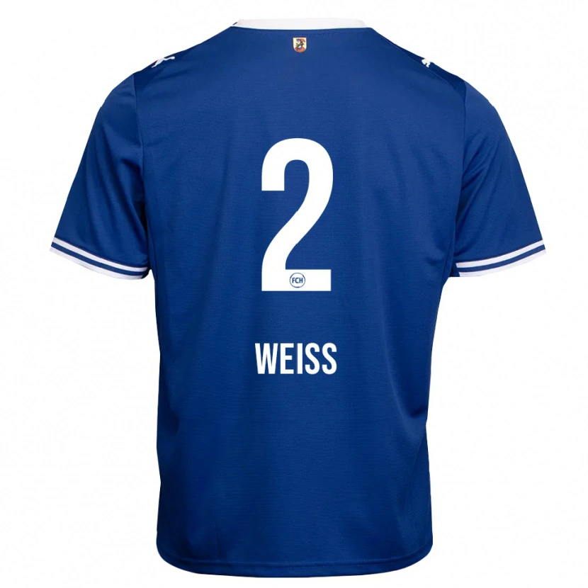 Danxen Hombre Camiseta Philipp Weiß #2 Azul Real Blanco 2ª Equipación 2026/27 La Camisa México