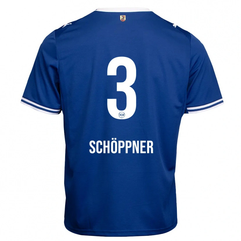 Danxen Hombre Camiseta Jan Schöppner #3 Azul Real Blanco 2ª Equipación 2026/27 La Camisa México