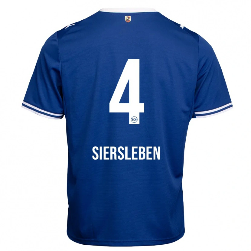 Danxen Hombre Camiseta Tim Siersleben #4 Azul Real Blanco 2ª Equipación 2026/27 La Camisa México