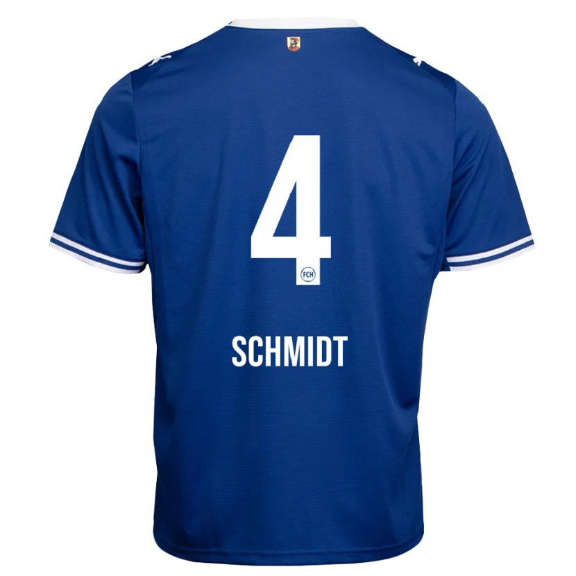 Danxen Hombre Camiseta Luke Schmidt #4 Azul Real Blanco 2ª Equipación 2026/27 La Camisa México