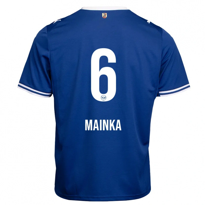 Danxen Hombre Camiseta Patrick Mainka #6 Azul Real Blanco 2ª Equipación 2026/27 La Camisa México