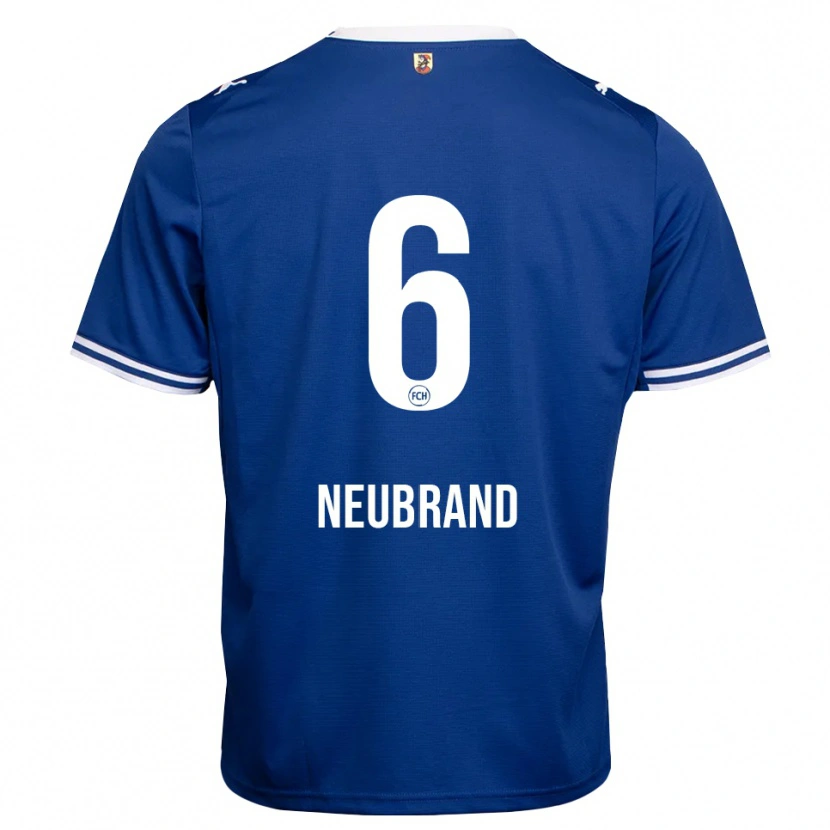 Danxen Hombre Camiseta Tina Neubrand #6 Azul Real Blanco 2ª Equipación 2026/27 La Camisa México