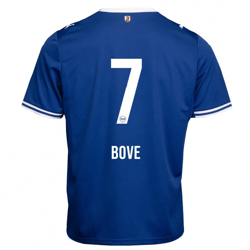 Danxen Hombre Camiseta Nevio Bove #7 Azul Real Blanco 2ª Equipación 2026/27 La Camisa México