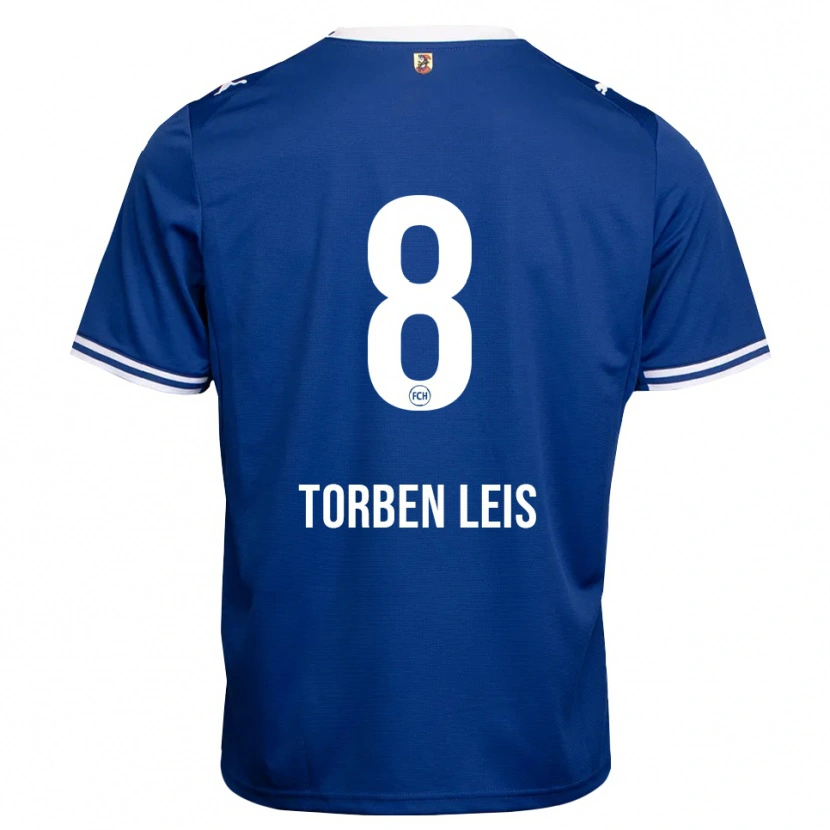 Danxen Hombre Camiseta Torben Leis #8 Azul Real Blanco 2ª Equipación 2026/27 La Camisa México