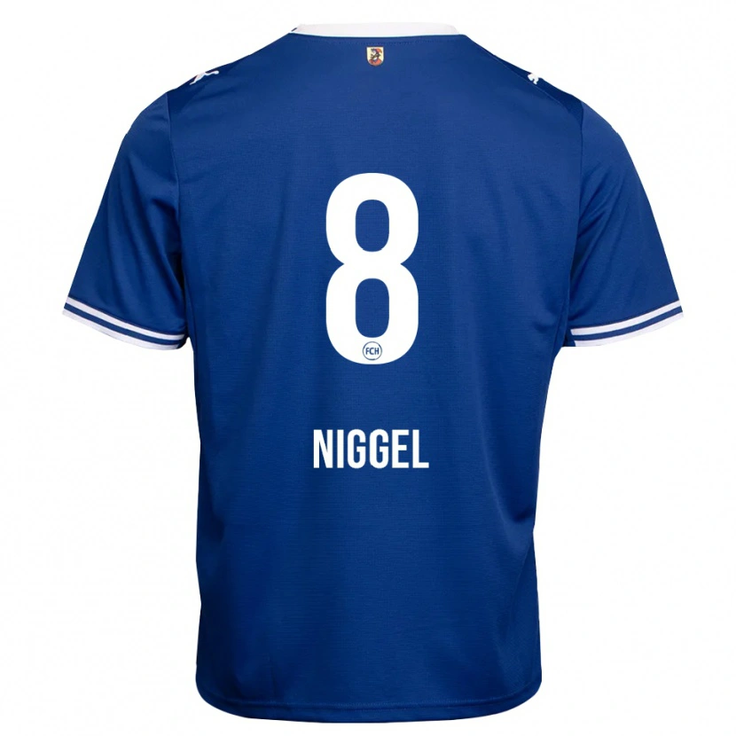 Danxen Hombre Camiseta Henrik Niggel #8 Azul Real Blanco 2ª Equipación 2026/27 La Camisa México