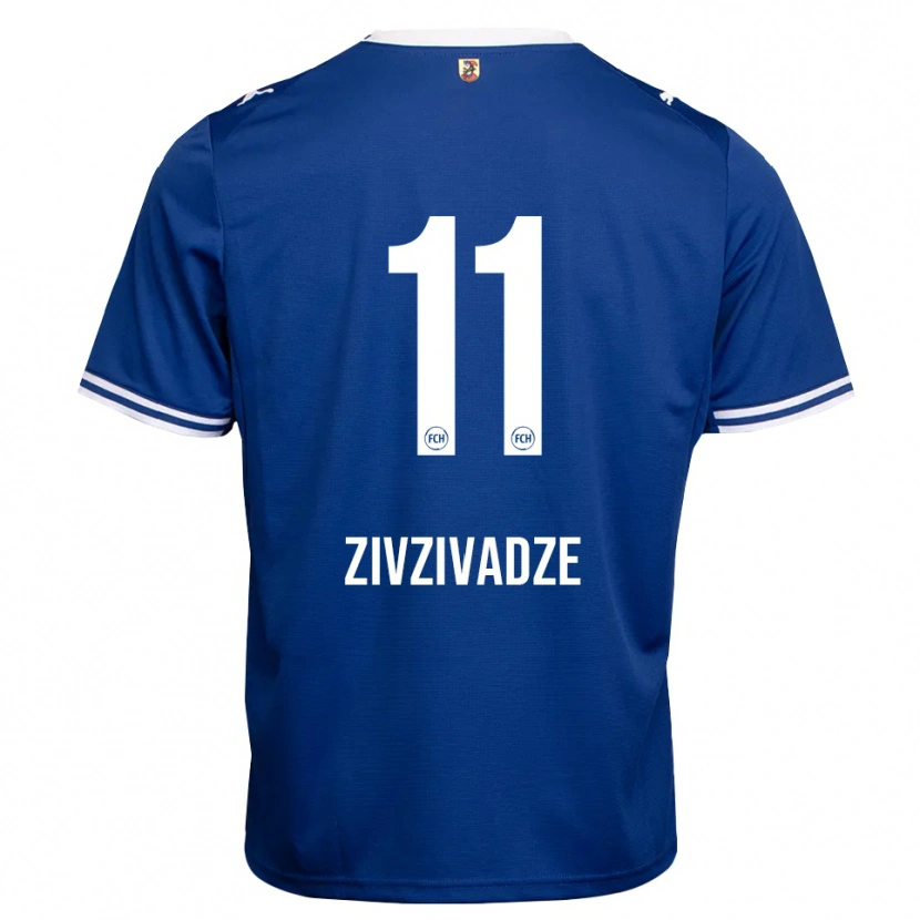 Danxen Hombre Camiseta Budu Zivzivadze #11 Azul Real Blanco 2ª Equipación 2026/27 La Camisa México