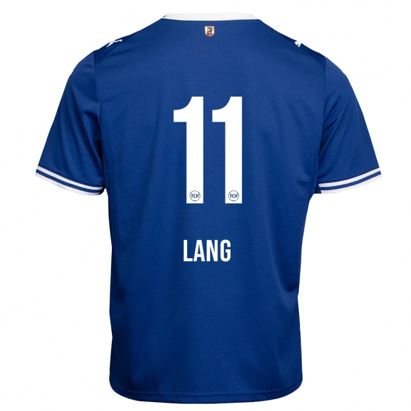 Danxen Hombre Camiseta Jarne Lang #11 Azul Real Blanco 2ª Equipación 2026/27 La Camisa México