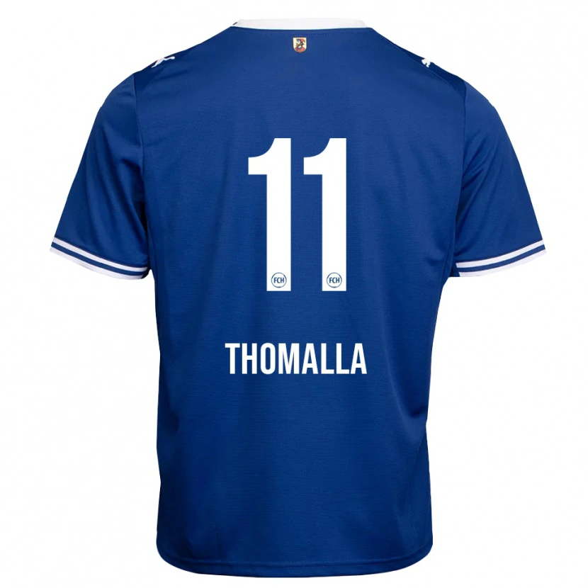 Danxen Hombre Camiseta Denis Thomalla #11 Azul Real Blanco 2ª Equipación 2026/27 La Camisa México