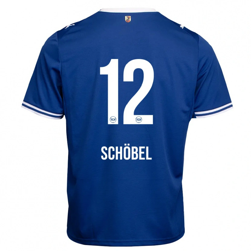 Danxen Hombre Camiseta Etienne Schöbel #12 Azul Real Blanco 2ª Equipación 2026/27 La Camisa México