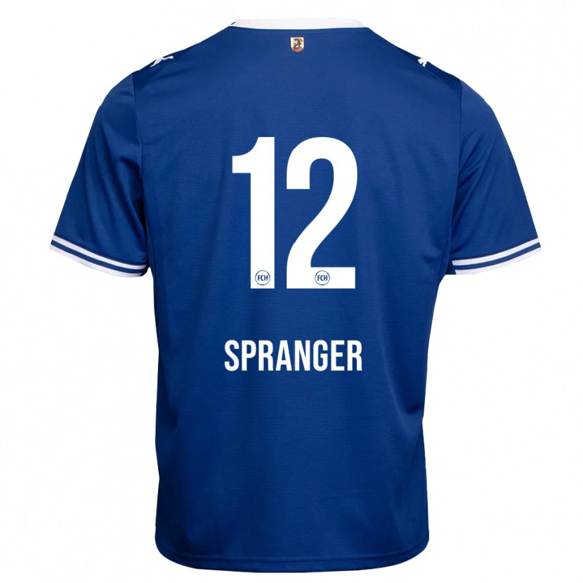 Danxen Hombre Camiseta Luke Spranger #12 Azul Real Blanco 2ª Equipación 2026/27 La Camisa México